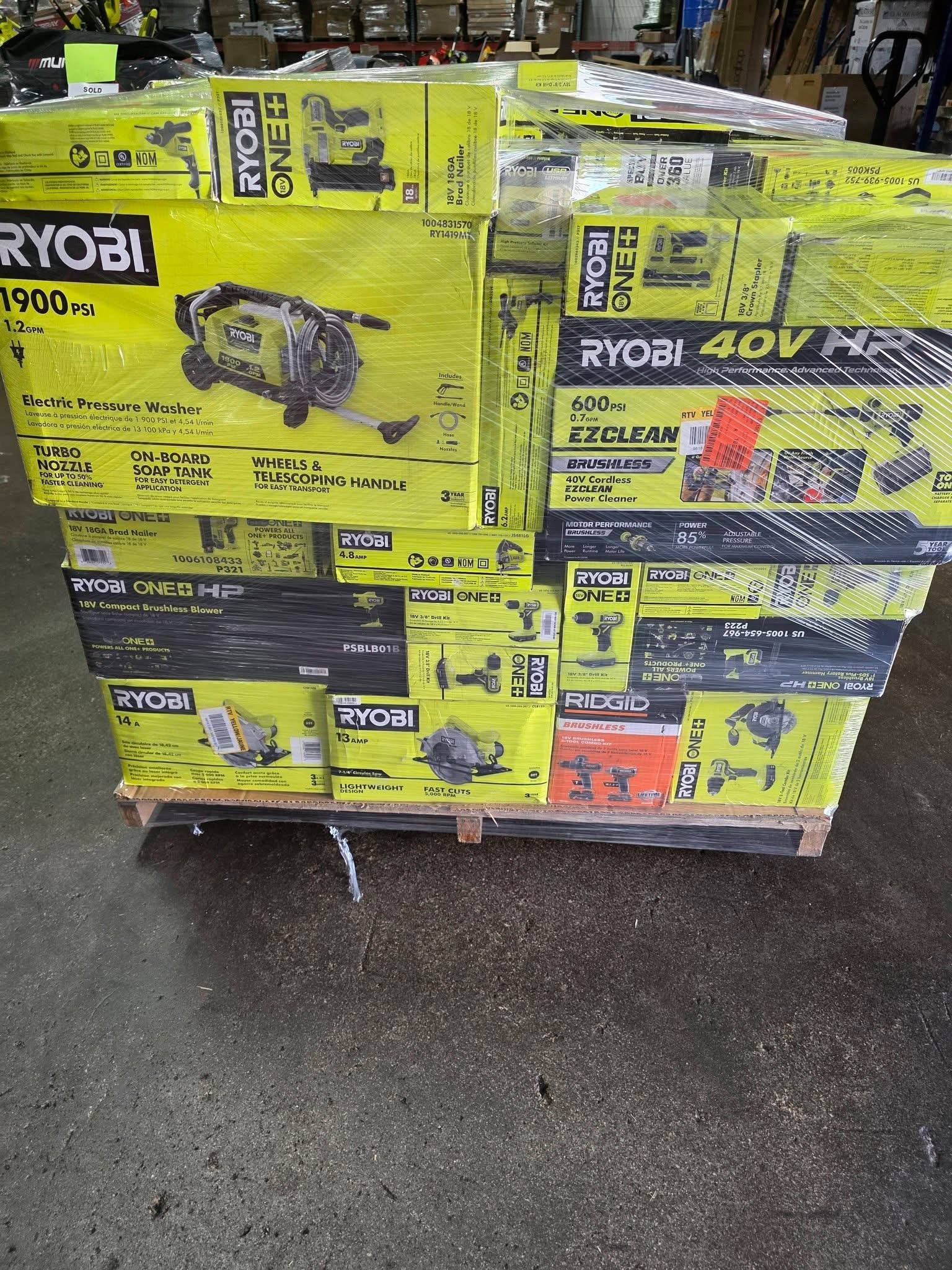 Ryobi Tools Pallet – Wholesale Power Tools & Garden Equipment - Image 2